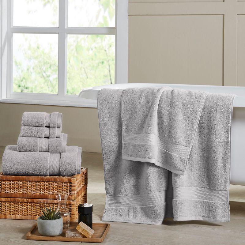 Modern Threads Luxury Quick Dry 6-Piece Cotton Adult Towel Set.