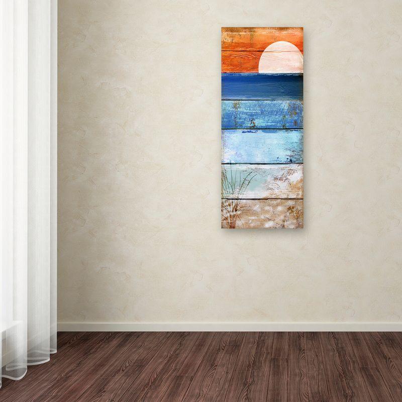 Beach Moonrise II by Color Bakery - Wrapped Canvas Print