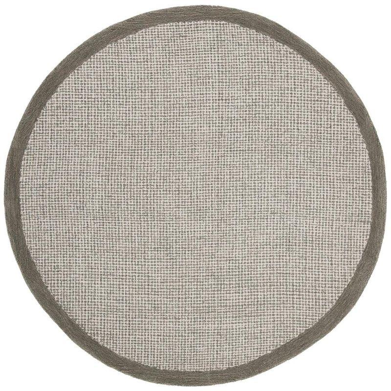 Abstract ABT220 Handmade Indoor Area Rug - Sage/Ivory - 6' Round - Safavieh