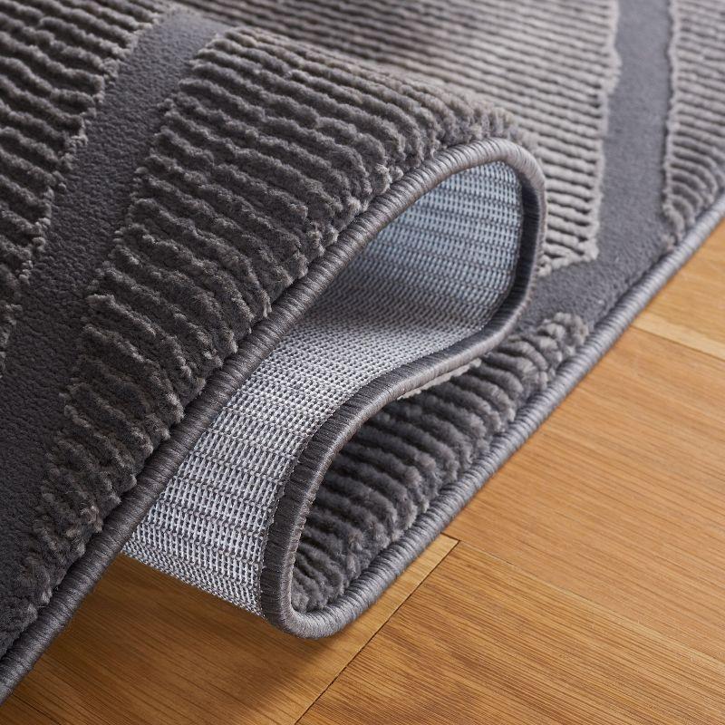 Revive REV104 Power Loomed Indoor Area Rug - 9'x12' - Charcoal - Safavieh