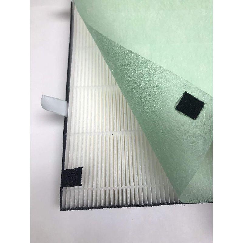 Nispira True HEPA Filter Replacement Compatible with Bissell Air400 Air Purifier Part 2521, 1 Pack