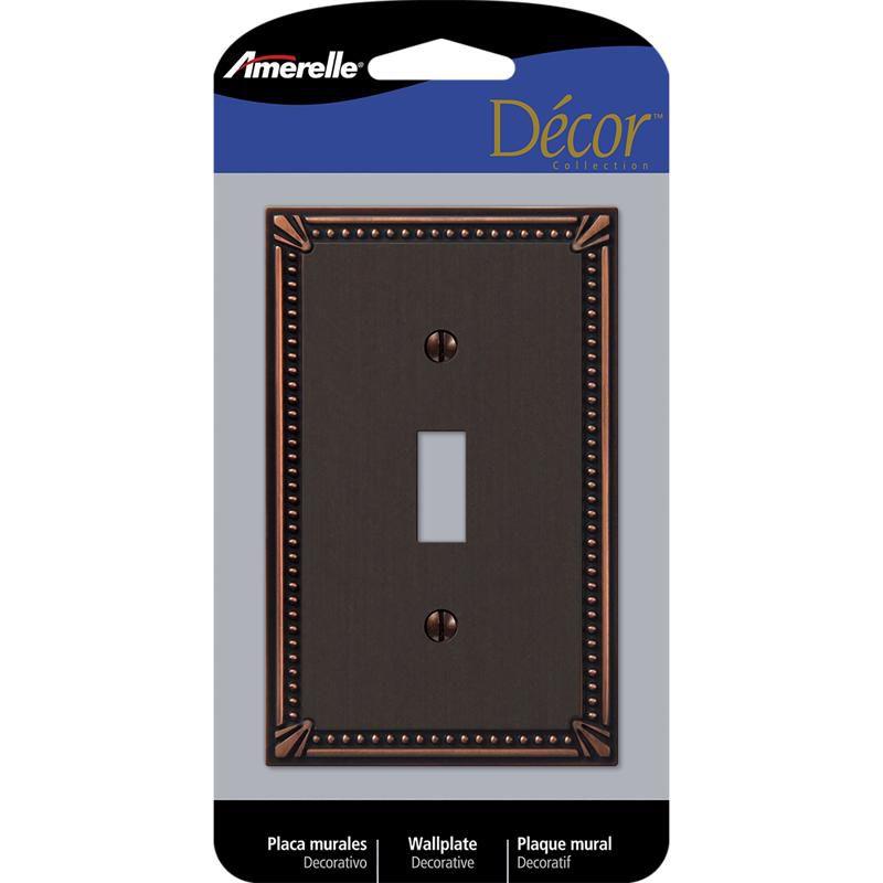 Imperial Beaded No Subject 1 - Gang Toggle Light Switch Jumbo Wall Plate