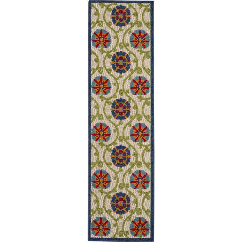 Nourison Aloha Contemporary Floral Outdoor Area Rug