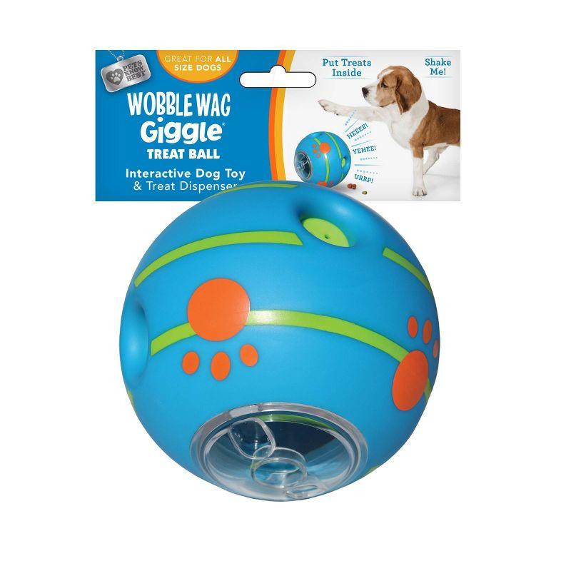 Pets Know Best Wobble Wag Giggle Dog Treat Dispenser Ball Toy
