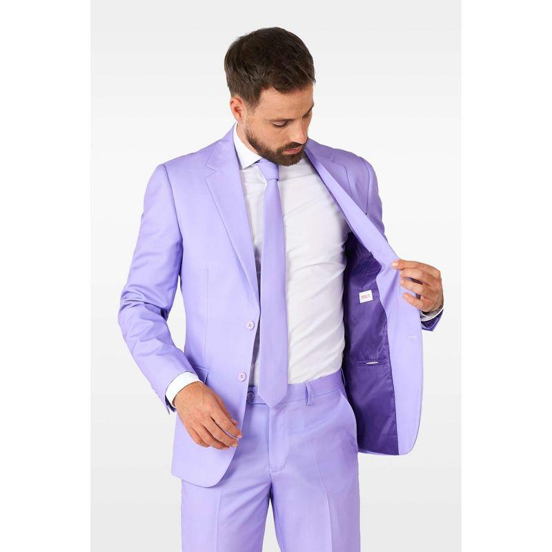 OppoSuits Solid Color Party Suits - Colorful Outfits for Prom, Weddings, Bachelor Parties - Lavender  - Size 50