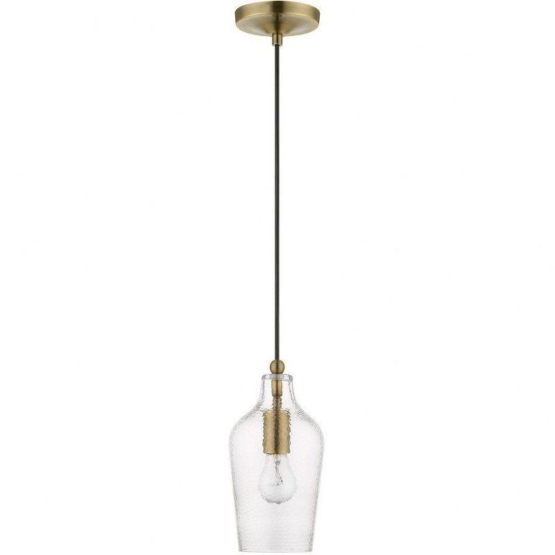 Livex Lighting Avery 1 - Light Pendant in  Antique Brass