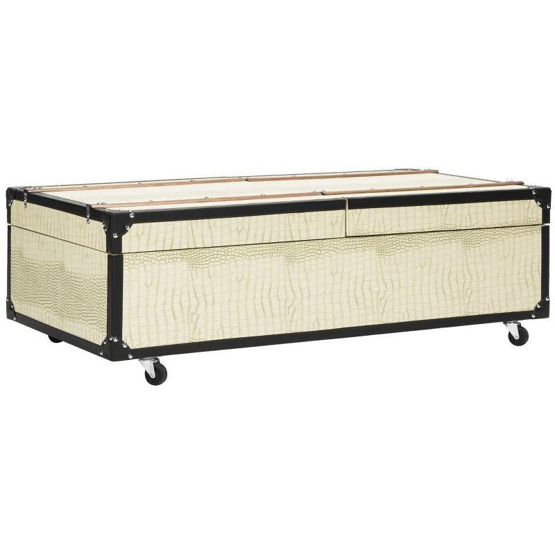 Zoe Trunk/Coffee Table - Cream - Safavieh