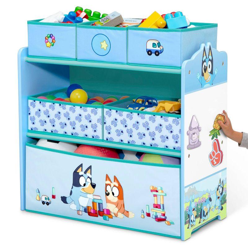 Delta Children Bluey Design & Store 6 Bin Toy Storage Organizer By Delta Children - Greenguard Gold Certified