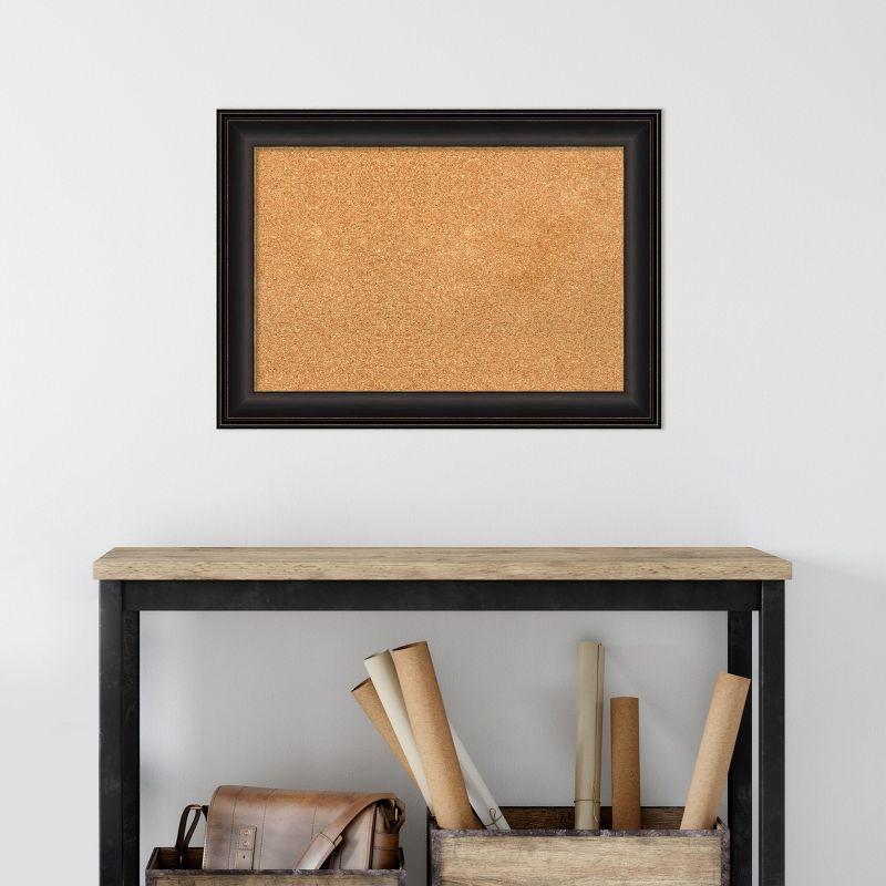 Amanti Art Trio Rubbed Oil Framed Corkboard, Natural Cork