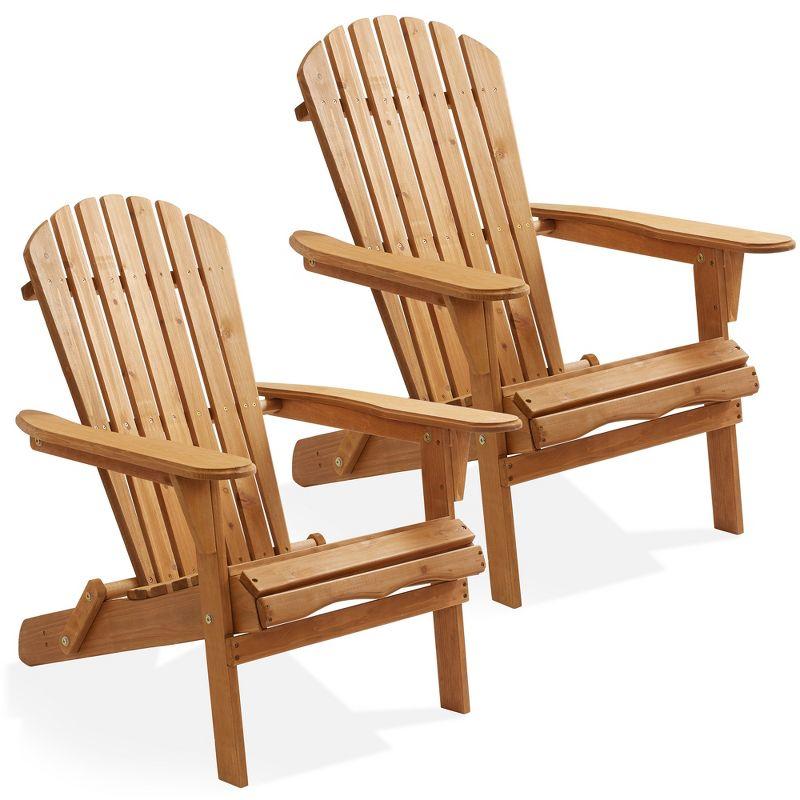 Fowles Solid Wood Folding Adirondack Chair (Set of 2)