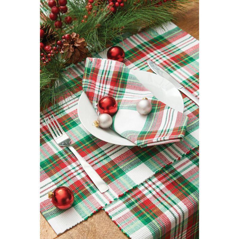 C&F Home Carter Christmas Red and Green Plaid Table Runner