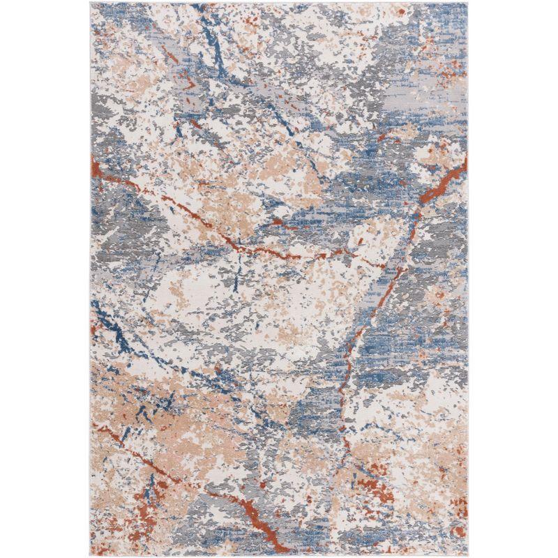Eternal ETL230 Power Loomed Indoor Area Rug - Grey/Blue Gold - 5'3"x7'6" - Safavieh