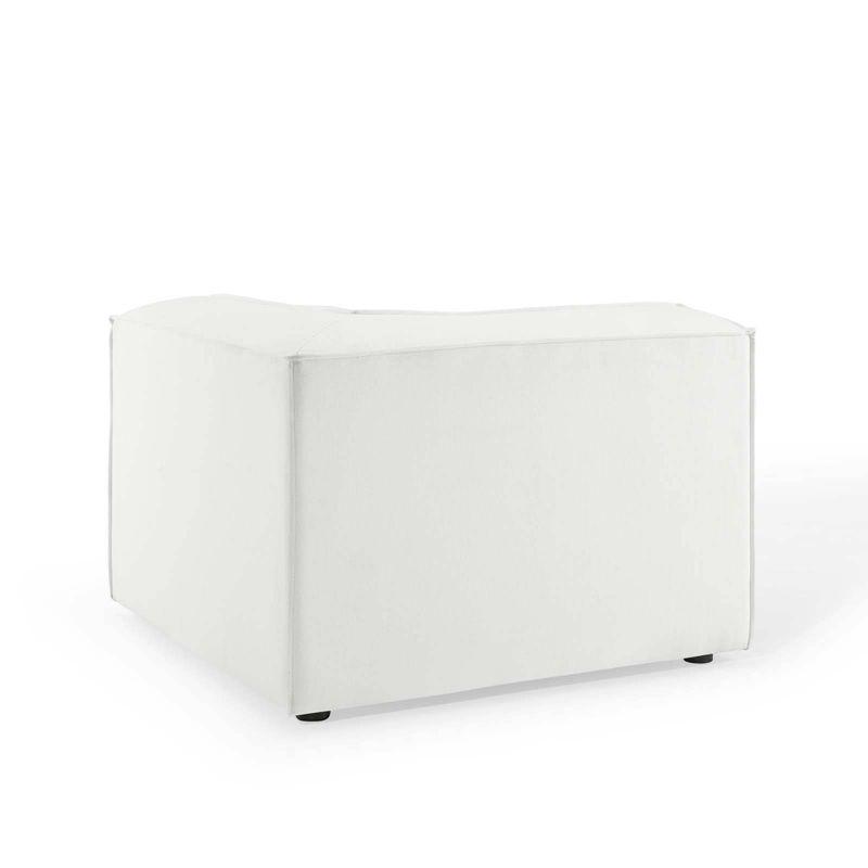 Modway Restore Sectional Sofa Corner Chair White: Upholstered Polyester, Wood Frame, Modern Style