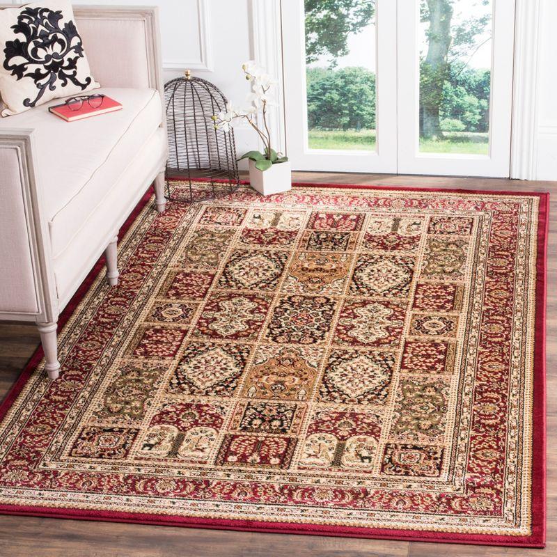 Lyndhurst LNH217 Power Loomed Area Rug - Multi/Red - 6'x9' - Safavieh.