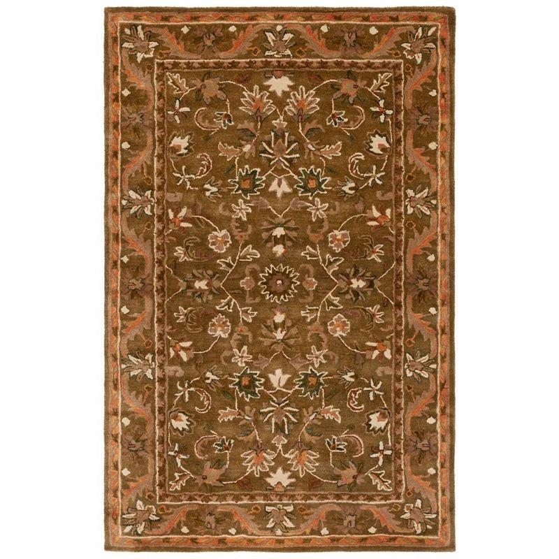 Antiquity AT52 Hand Tufted Indoor Accent Rug - Olive/Gold - 3'x5' - Safavieh