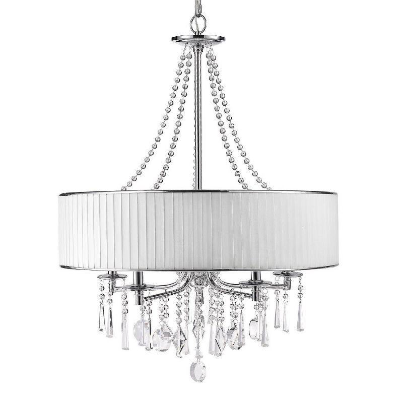 Echelon 5-Light Chrome and Crystal Chandelier