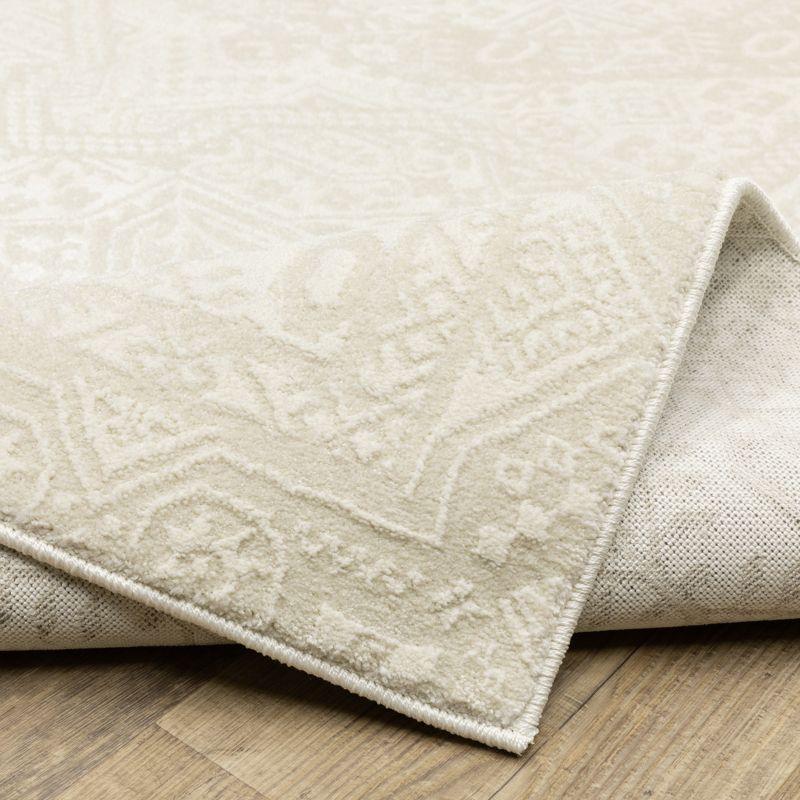 Oriental Weavers Raylan RAY09 Ivory/Beige Indoor Area Rug - 3'3" x 5'