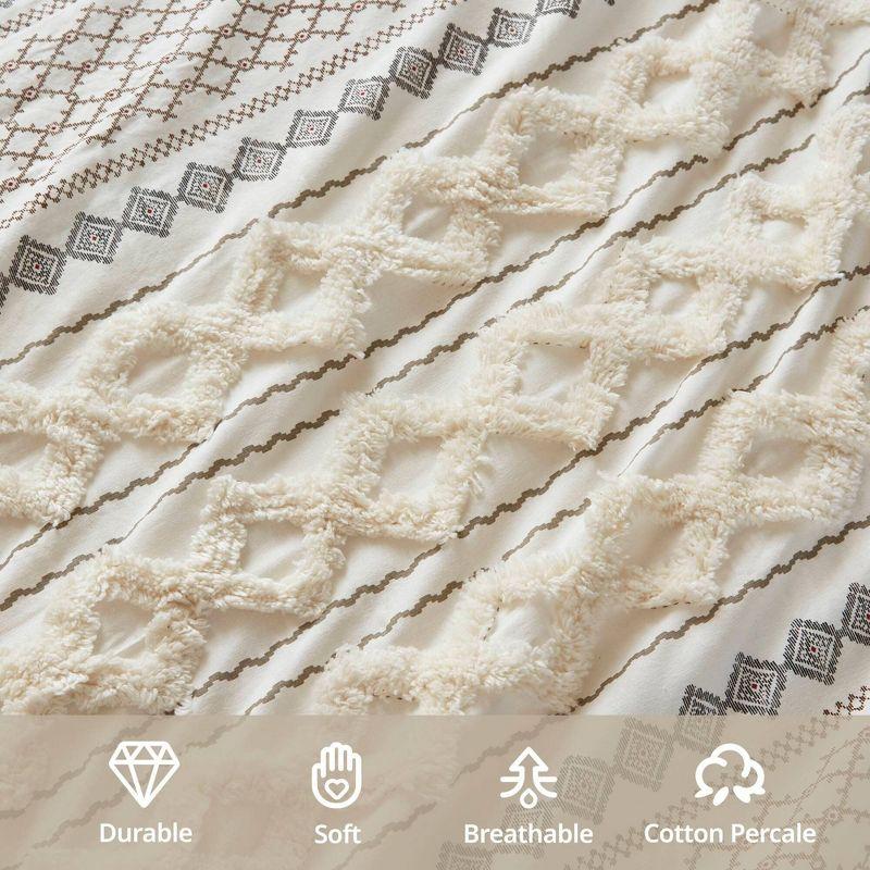 INK+IVY Elastic Embroidered Cotton Comforter Set