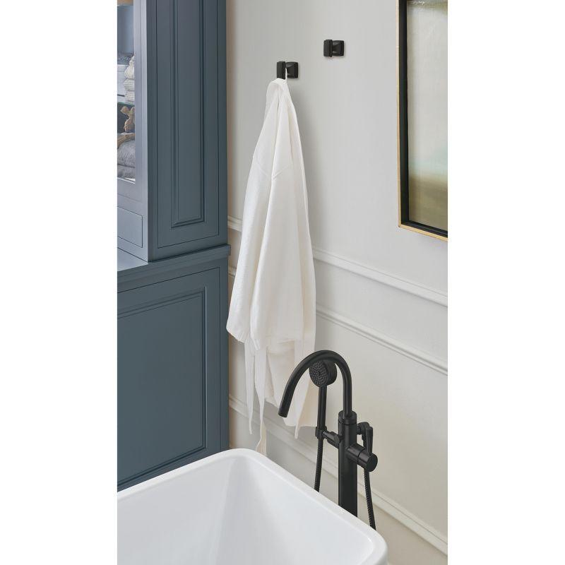 Amerock Revitalize Matte Black Single Prong Robe Hook