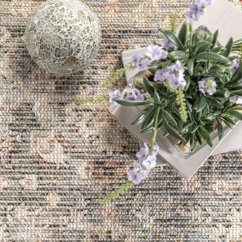 Nuloom Lesley Handmade Flatweave Cotton Blend Distressed Vintage Indoor Area Rug