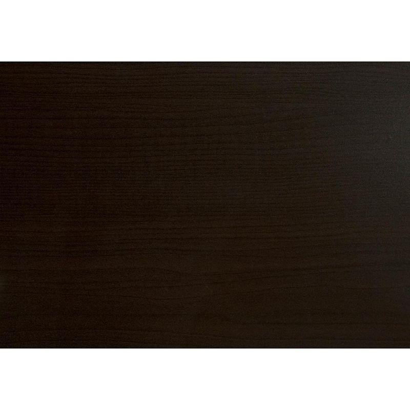 Monarch Specialties Accent Table, C-shaped, End, Side, Snack, Living Room, Bedroom, Brown Laminate, Black Metal, Contemporary, Modern