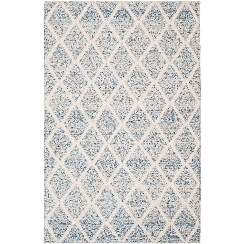 Natura NAT711 Hand Woven Area Rug - Ivory/Blue - 4'x6' - Safavieh.