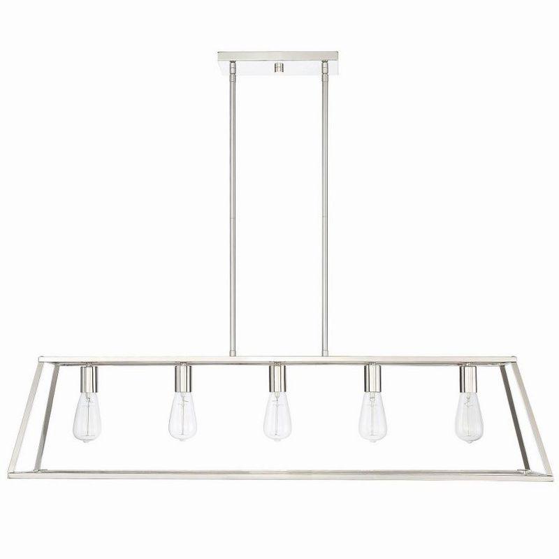 Clare 5 Light Metal Dimmable Kitchen Island Chandelier