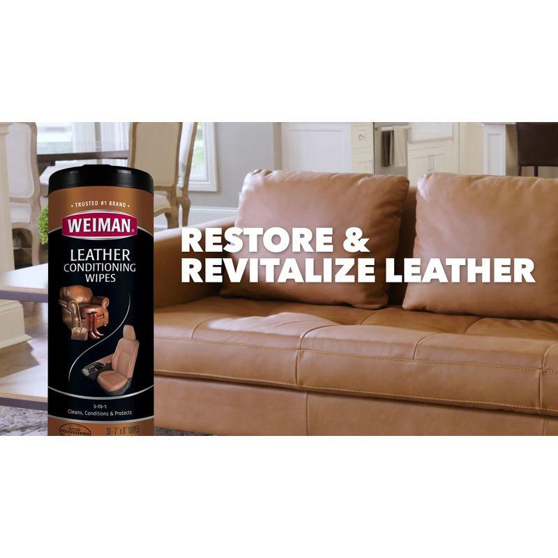Weiman Leather Wipes - 30ct