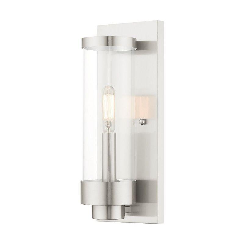 Livex Lighting Hillcrest 1 - Light Wall Light in  Brushed Nickel