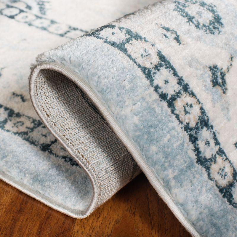 Isabella ISA936 Power Loomed Area Rug - Light Blue/Cream - 8'x10' - Safavieh