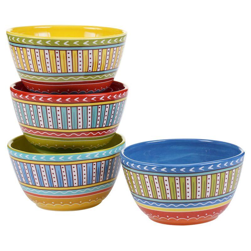 Certified International Valencia 4 Piece Dessert Bowl Set