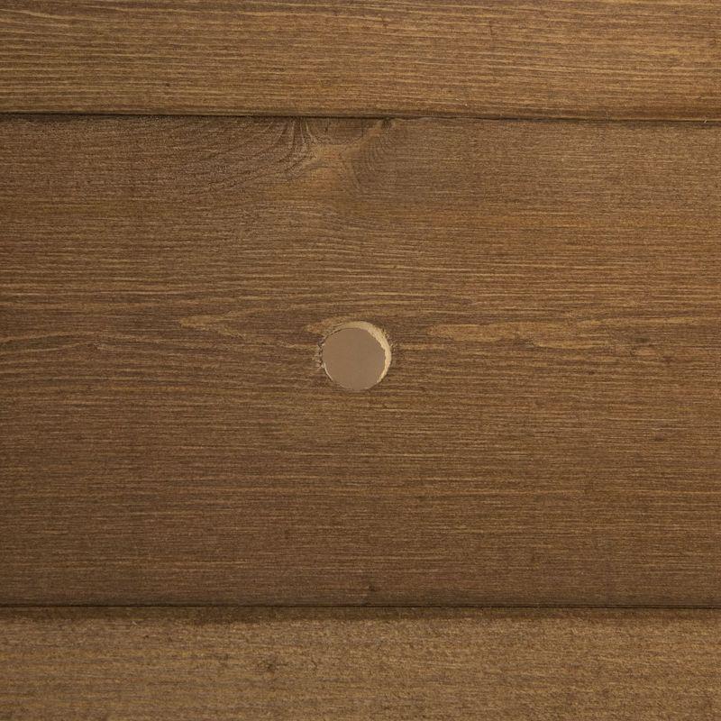 Outsunny Wooden Raised Garden Bed with 8 Slots, Elevated Planter Box Stand with Open Shelf, Dark Brown