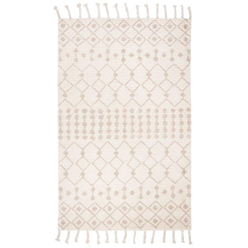 Casablanca CSB203 Hand Tufted Indoor Area Rug - Ivory/Beige - 4'x6' - Safavieh