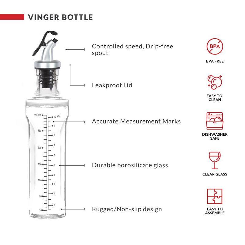 Dwellza Kitchen Cooking Olive Oil Dispenser Bottles For Kitchen With Drain And Measurements