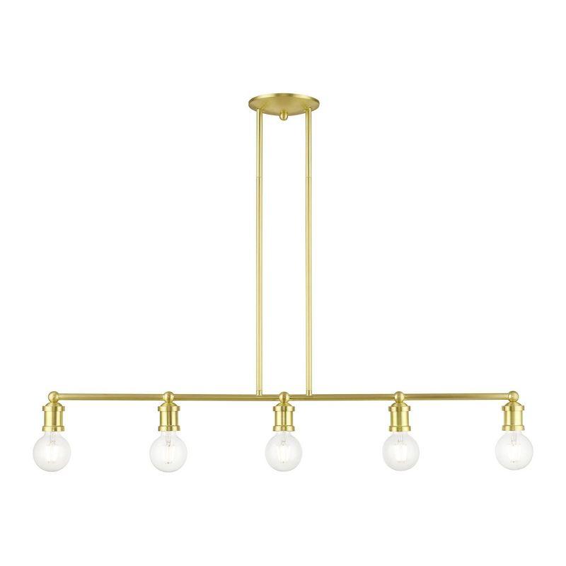 Livex Lighting Lansdale 5 - Light Chandelier in  Satin Brass