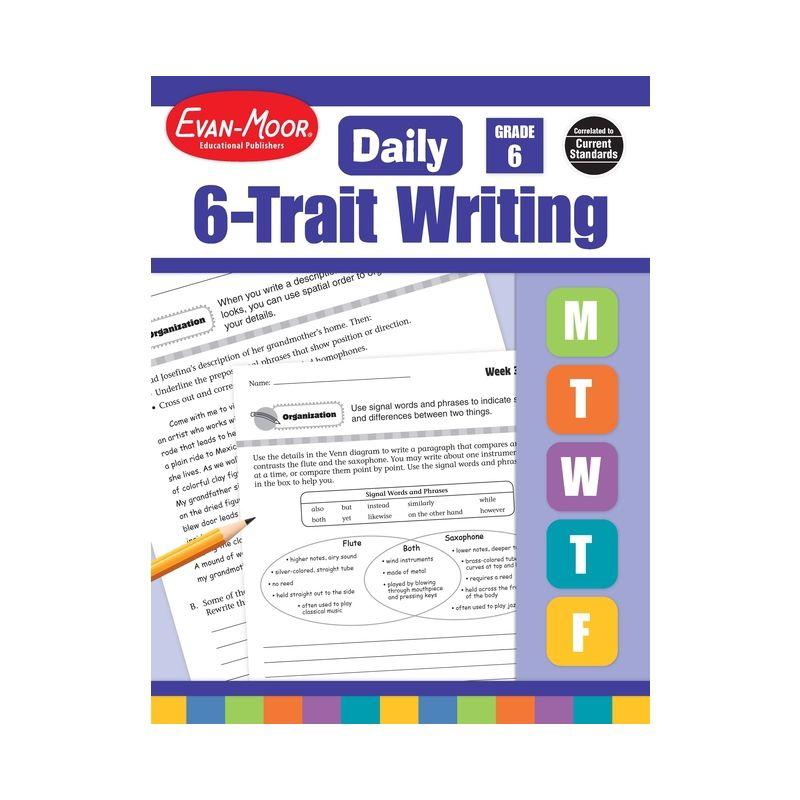Evan-Moor Daily 6 Trait Writing Grade 6 Book