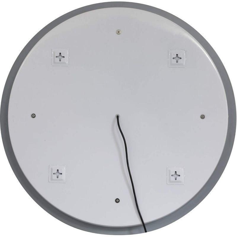 Elegant Lighting Helios 32 inch Hardwired LED mirror with touch sensor and color changing temperature 3000K/4200K/6400K