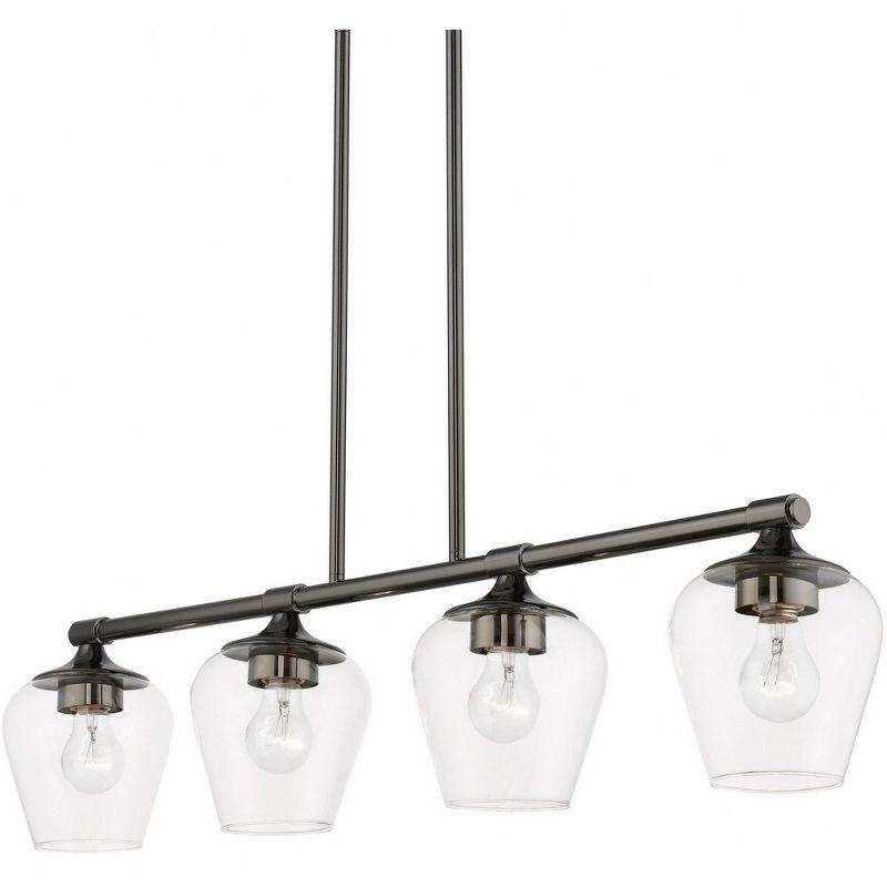 Livex Lighting Willow 4 - Light Chandelier in  Black Chrome