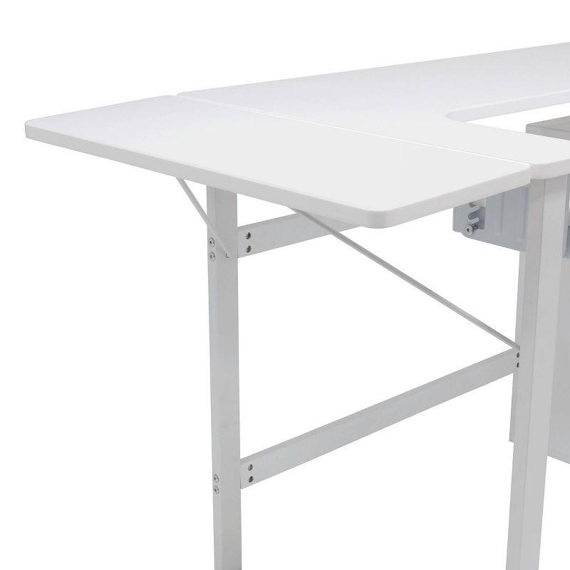 56.75'' x 23.75'' Sewing Table with Sewing Machine Platform