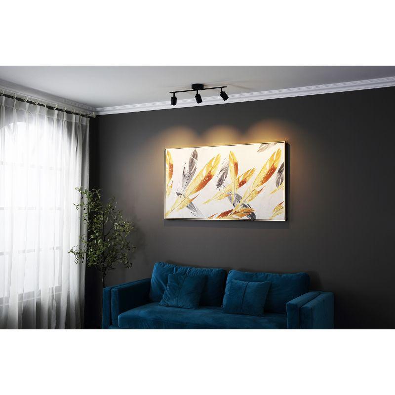 Vidalite Shura 3-Light Integrated LED Track Light with Rotatable Heads, 2 ft. Fixed Track Lighting Kit, 3000k, 1470 Lumens