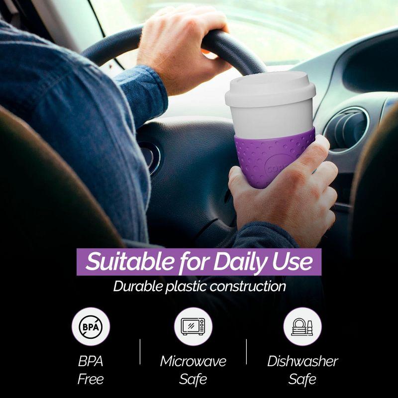 Copco Acadia 16 oz Reusable To-Go Travel Mug - BPA-Free Insulated Coffee Cup with Double-Wall Insulation - Microwave & Dishwasher Safe (Lilac)