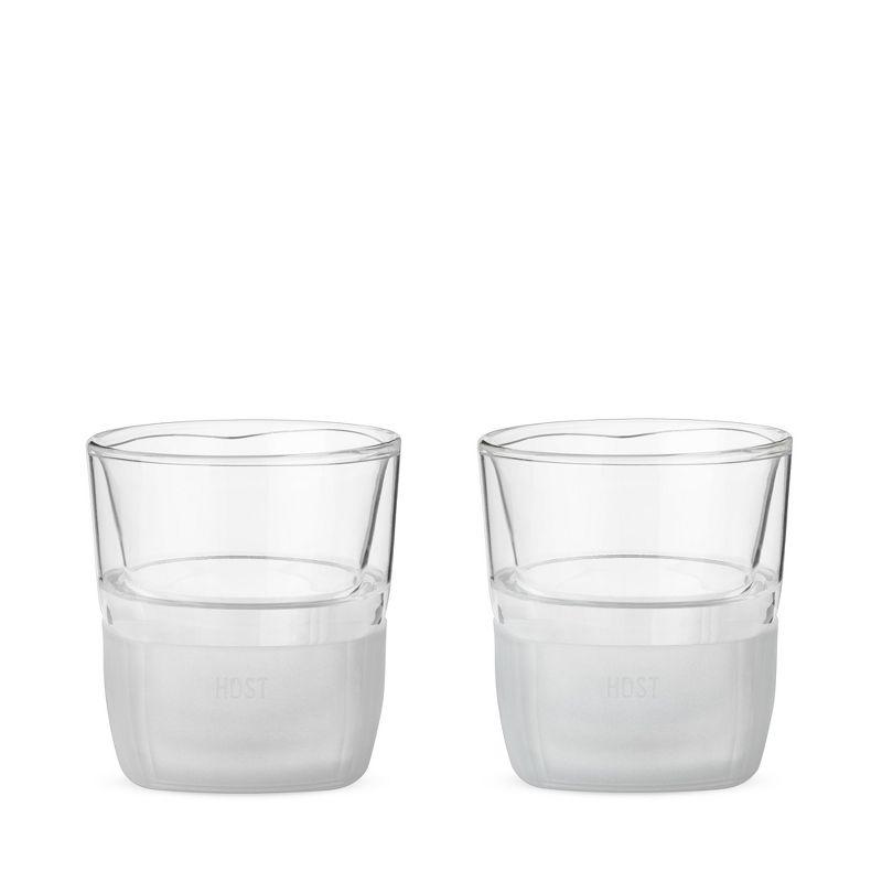 Glass Whiskey FREEZE Cooling Cup (Set of 2)