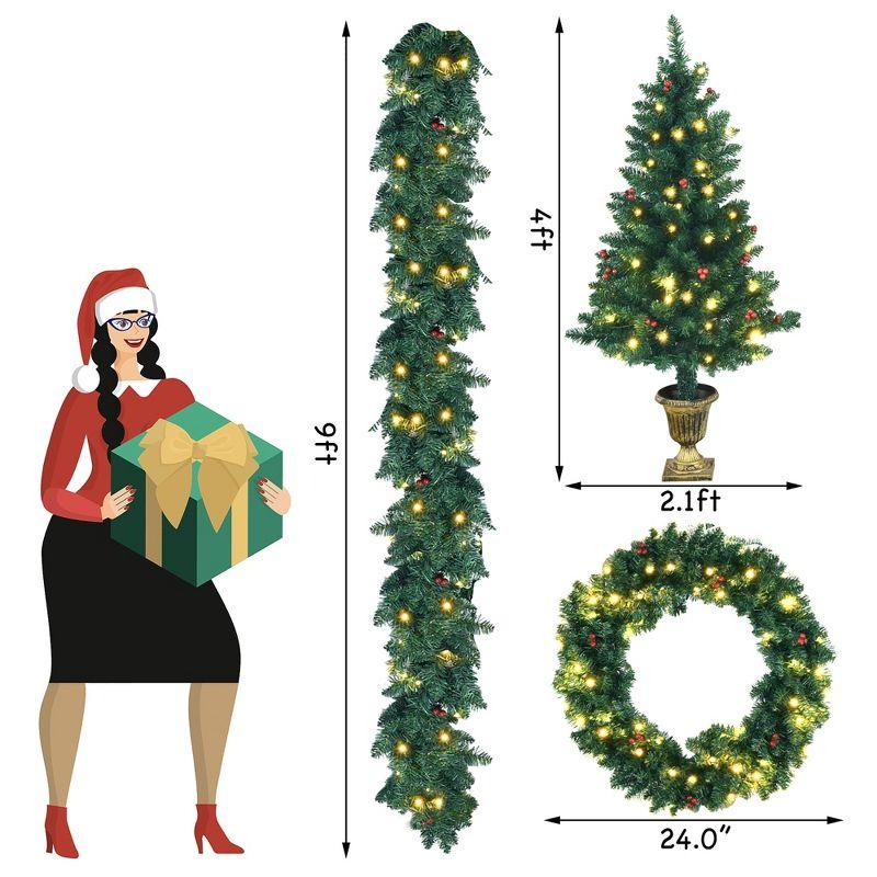 The Holiday Aisle® 4' Lighted Christmas Tree