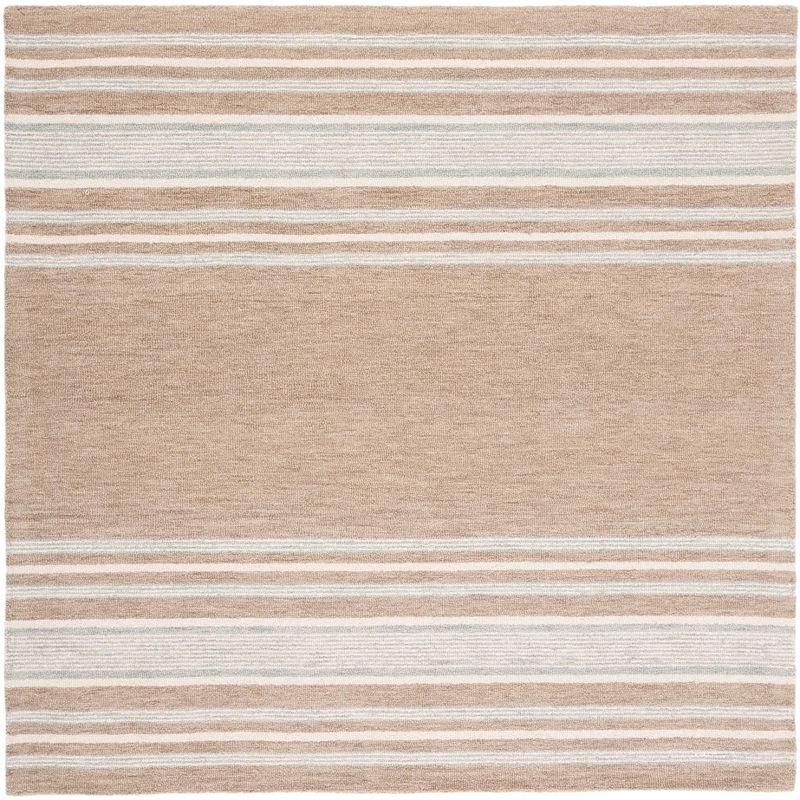 Metro MET602 Hand Tufted Indoor Area Rug - Brown/Ivory - 6'x6' - Safavieh