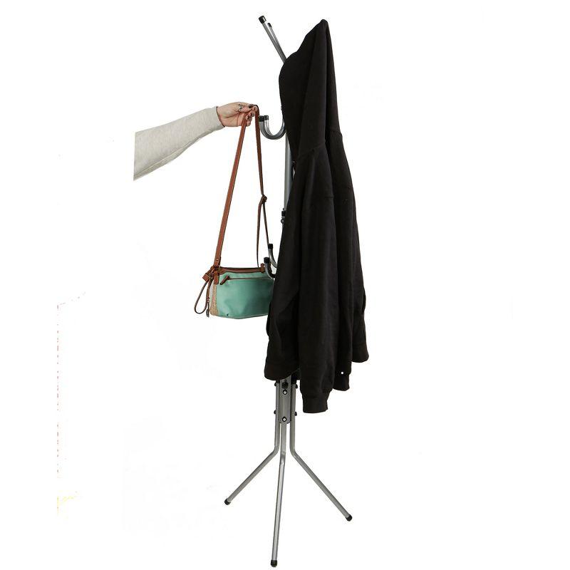 Mind Reader 3-Tier Standing Coat Rack, 11 Hooks