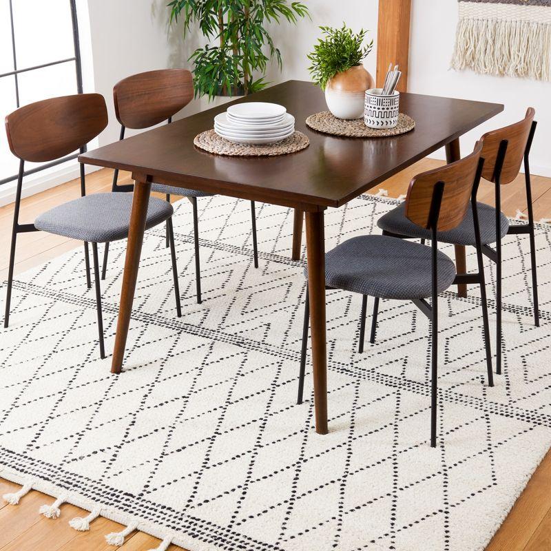 Casablanca CSB491 Hand Woven Area Rug - Ivory/Black - 8'x10' - Safavieh.