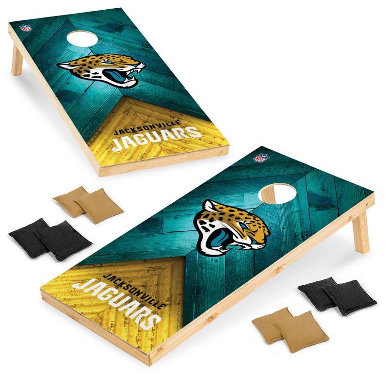 Jacksonville Jaguars 2'x4' Wood Cornhole Set with Bean Bags