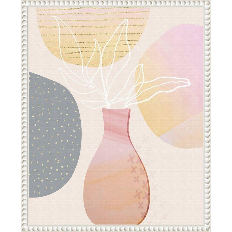 Amanti Art 16"x20" Mid-Century Floral I by Andrea Haase Framed Canvas Wall Art Print