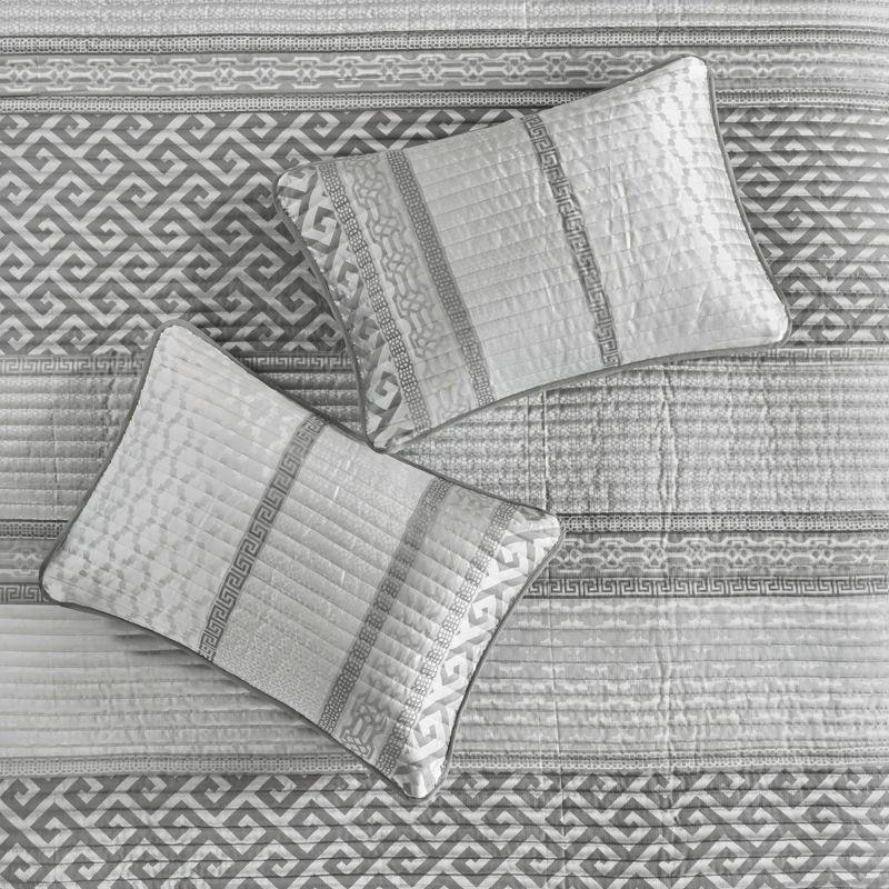 Bennett 4 Piece Jacquard Quilt Set with Throw Pillow