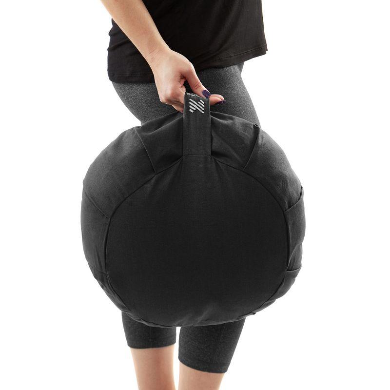 Node Fitness 15" x 5" Round Floor Pillow and Meditation Bolster & Reviews | Wayfair